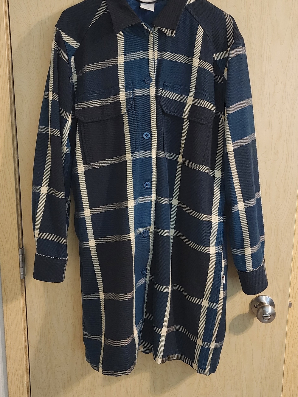 The North Face Women's Valley Twill Utility Coat, M, Midnight Petrol Plaid